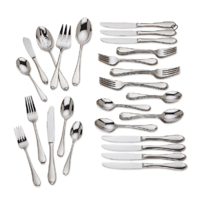 Gorham Studio 45 Piece Flatware Set Service for 8 Stainless Steel 18/10 Gift NEW2
