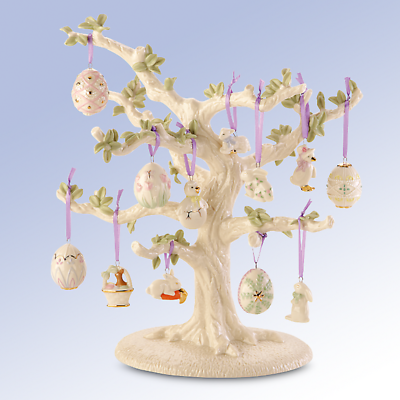 Lenox Easter Original Miniature Tree Ornaments Set of 12 Duck Egg Bunny Lamb NEW6