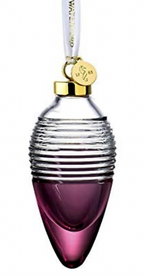 Waterford Crystal Lismore Love Drop Ornament Cranberry #1059694 NEW IN BOX 0