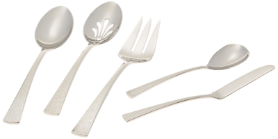 Gorham Biscayne 65 PC Flatware Set Service For 12 Stainless 18/10 Hammered NEW3
