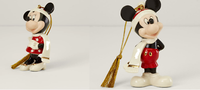 Lenox Disney Mickey & Minnie Winter Fun Figurine Ornament No Date Christmas NEW4