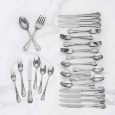 Lenox Shelby 50 Piece Flatware Set Service for 8 Stainless 18/10 Continental NEW0