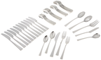 Gorham Biscayne 65 PC Flatware Set Service For 12 Stainless 18/10 Hammered NEW0