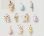 Lenox Easter Celebration Mini Ornament Set of 10 Eggs Bunnies Basket Flowers New1