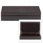Reed & Barton Men's  Keepsake Box  Brown Leather Large All Purpose 16.75" NEW0