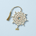 Lenox 2021 Gemmed Snowflake Ornament Annual Multicolored Crystals Christmas NEW1