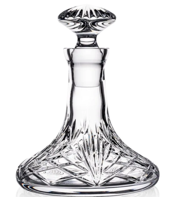 Waterford Crystal Tidmore Decanter & Stopper Small Ships 1058644 NEW IN BOX0