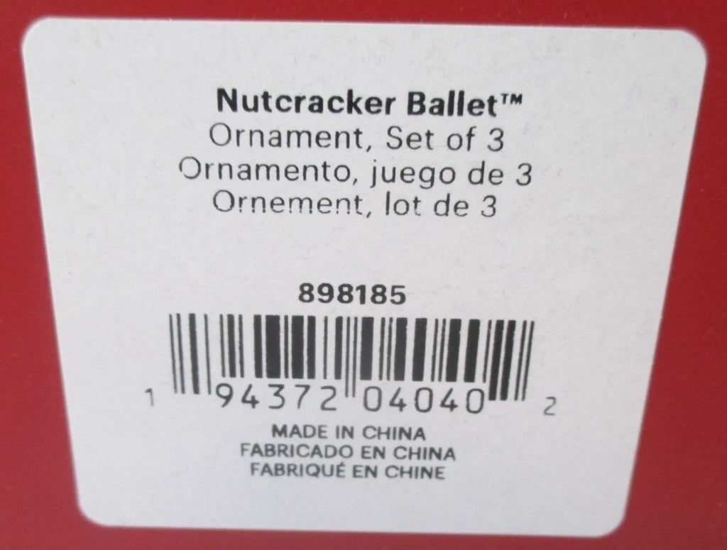 Lenox Nutcracker Ballet  Figurine Ornament Set 3 Clara Mouse King Christmas NEW8