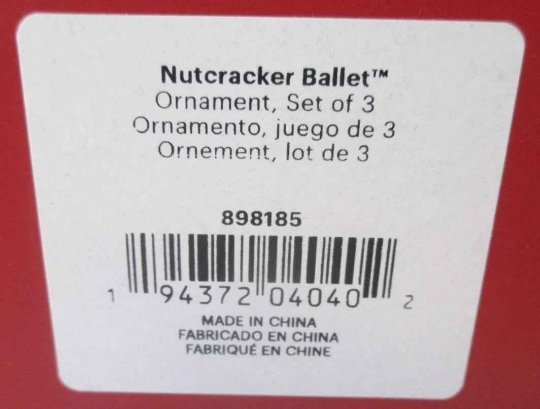 Lenox Nutcracker Ballet  Figurine Ornament Set 3 Clara Mouse King Christmas NEW8