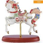 Lenox 2018 Carousel Horse Figurine Santa's Fudge Shop Christmas Elf Jockey NEW2