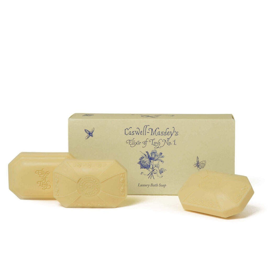 Caswell Massey Elixir of Love No. 1 Luxury Bath Soap 3 Bars 3.5 oz Each Gift NEW0