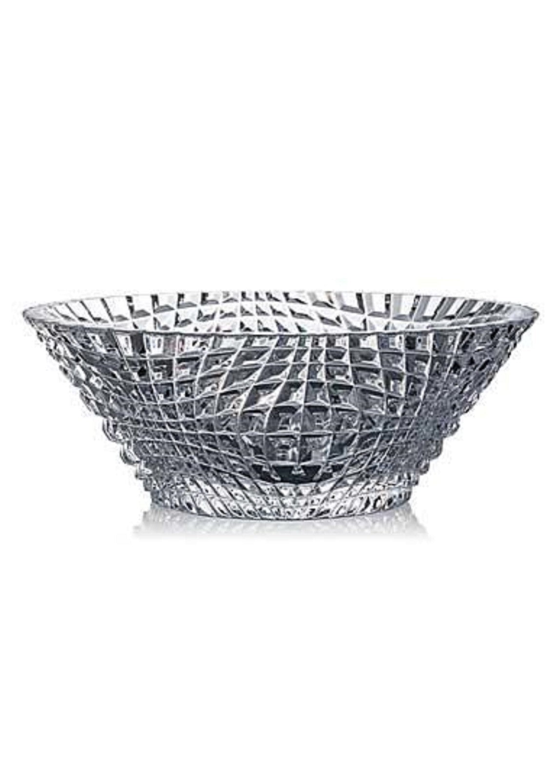 Rogaska Crystal Brilliance Centerpiece Bowl 12.5" Hand Faceted Design NEW IN BOX5