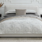 Sferra Caravino Tin Standard Sham Swirly Ribbon Design Sateen Jacquard Italy NEW2