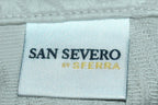 Sferra San Servo Hannah Grey Euro Shams Pair Floral 100% Cotton Matelasse NEW10