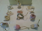 Lenox Wedding Tree and 12 Ornaments Miniature Bridal Bouquet Dove Heart Bell NEW4
