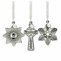 Waterford Crystal Ornament Set Cross Snowflake Star Christmas 4003444 NEW IN BOX0