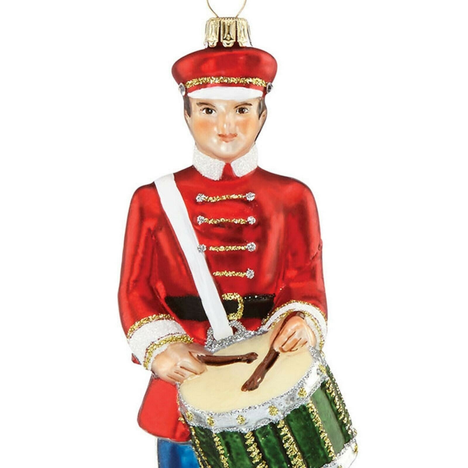 Reed & Barton 12 Drummers Drumming Ornament Glass Twelve Days Of Christmas NEW2