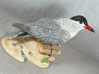 Lenox Common Tern Sea Bird Figurine Perched On Drift Wood Beach Red Beak COA NEW6