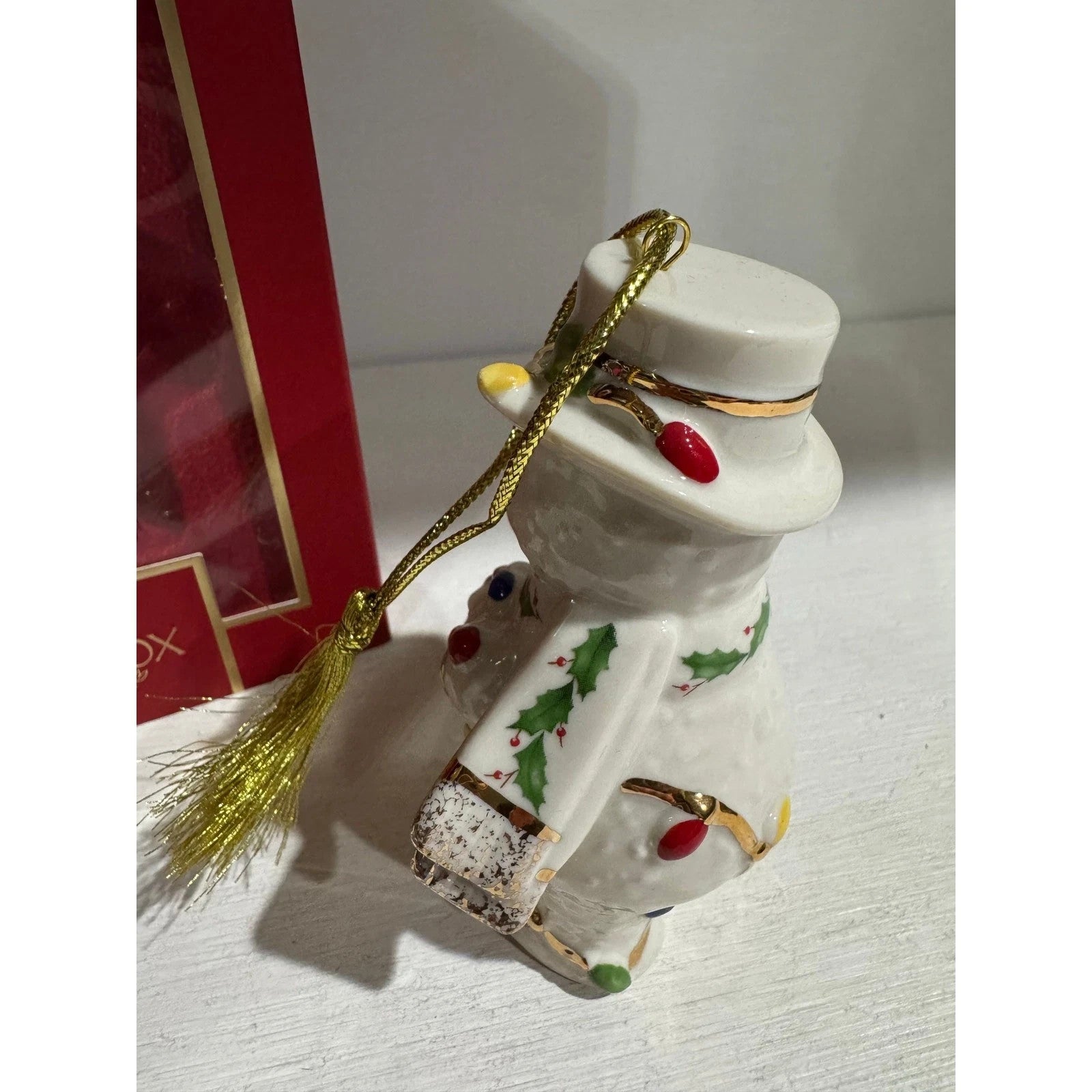 Lenox 2024 Snowman Figurine Ornament Annual with Christmas Lights Gift NEW8