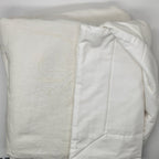Yves Delorme Nymphe White Counterpane Reverses Feathery Embroidered Jacquard NEW7