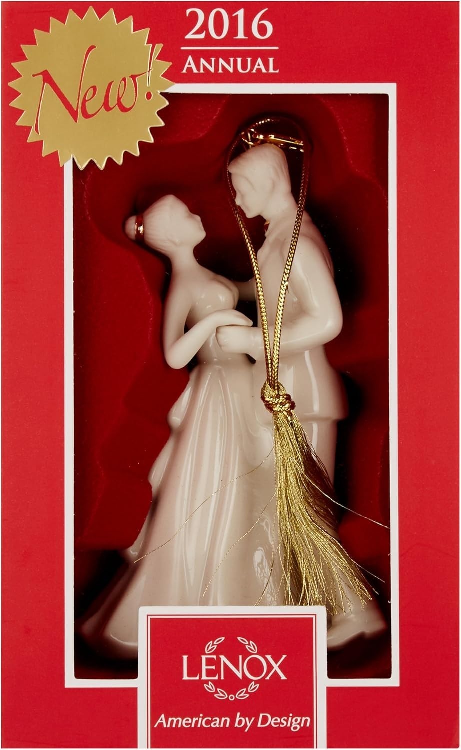 Lenox 2016 Bride & Groom Figurine Wedding Ornament  Always Forever Christmas NEW3