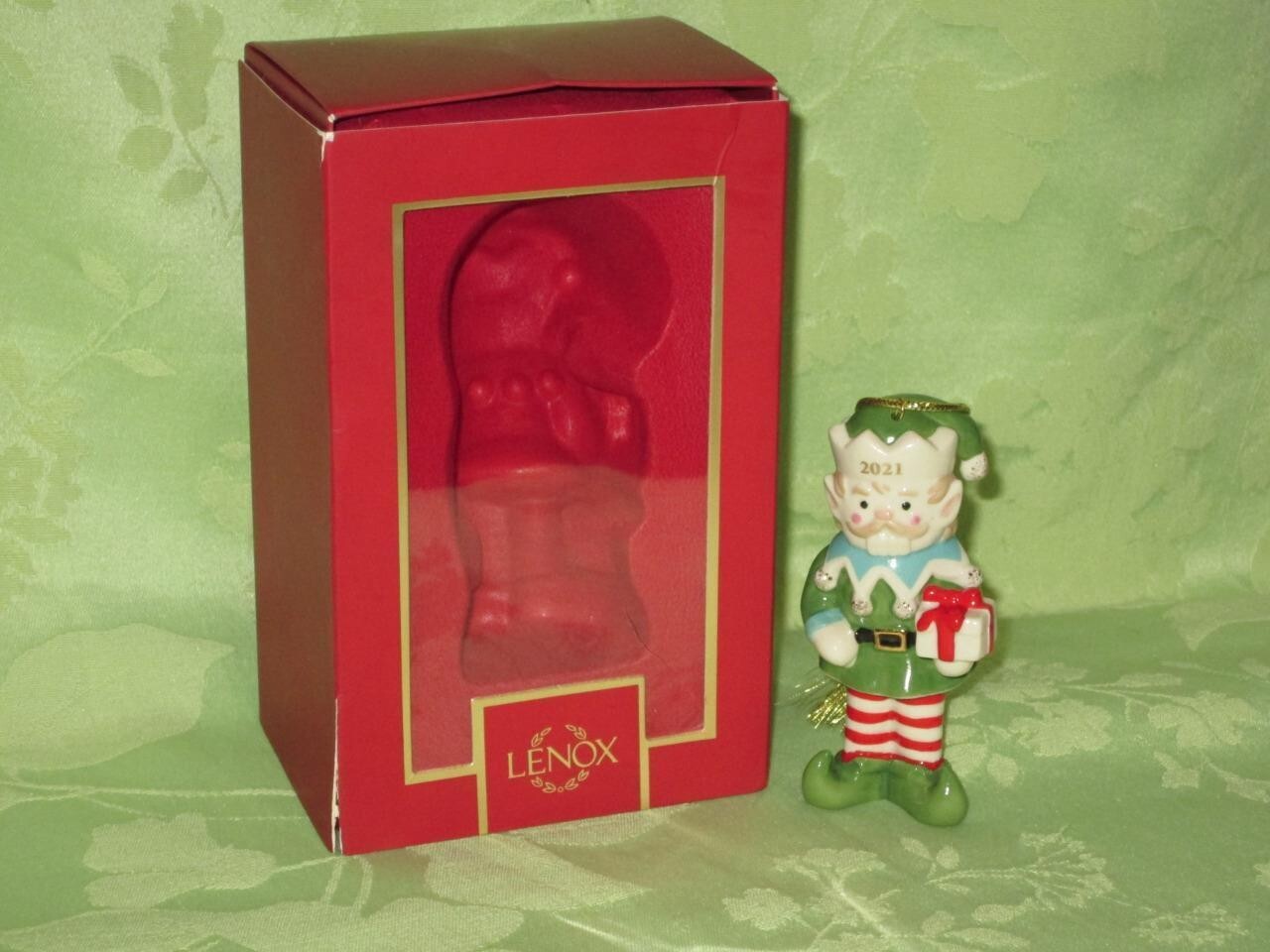 Lenox 2021 Nutcracker Santa's Elf Figurine Ornament Annual Christmas Gift NEW3
