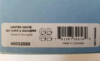 Wedgwood Tea Service For 4 Teacups & 4 Saucers Winter White #40032858 NEW IN BOX6