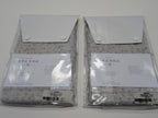 Sferra Catella Grey Euro Sham Pair Squares Cotton Sateen Jacquard Italy NEW15