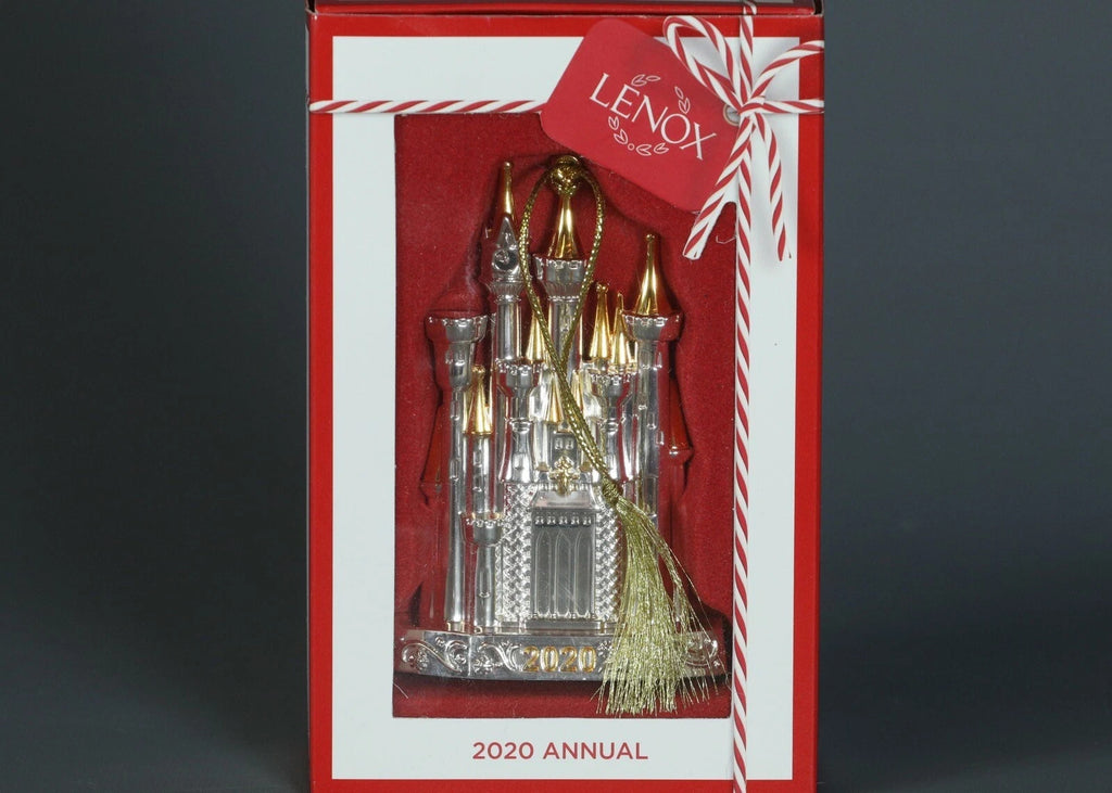 Lenox Disney 2020 Princess Cinderella's Castle Ornament Silver Christmas NEW3