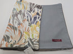 Yves Delorme Blue Wild Flower Throw Pillow Cover Embroidery Piping 13"x23" NEW1