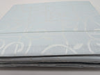 Sferra Graticcio Aquamarine King Duvet Set 3PC Cotton Sateen Jacquard Italy NEW13
