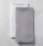 Sferra Squire Grey Tablecloth & 16 Napkins Diamond Pique 70"X126" Easy Care NEW8