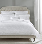 Sferra Giza 45 Natura White Queen Flat Sheet Egyptian Cotton Sateen Jacquard NEW4