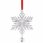 Lenox Disney Frozen Queen Elsa's Snowflake Ornament Silver Cameo Christmas NEW1