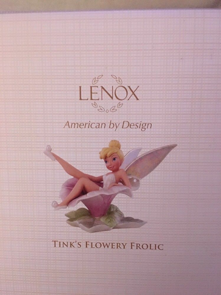 Lenox Tink's Flowery Frolic Figurine Tinkerbell Fairy Pixie In Morning Glory NEW1