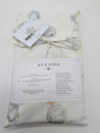 Sferra Punti Platinum Standard Sham Grey Taupe Dots Cotton Percale  Italy NEW10