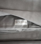 Sferra Squire Grey Tablecloth & 16 Napkins Diamond Pique 70"X126" Easy Care NEW7