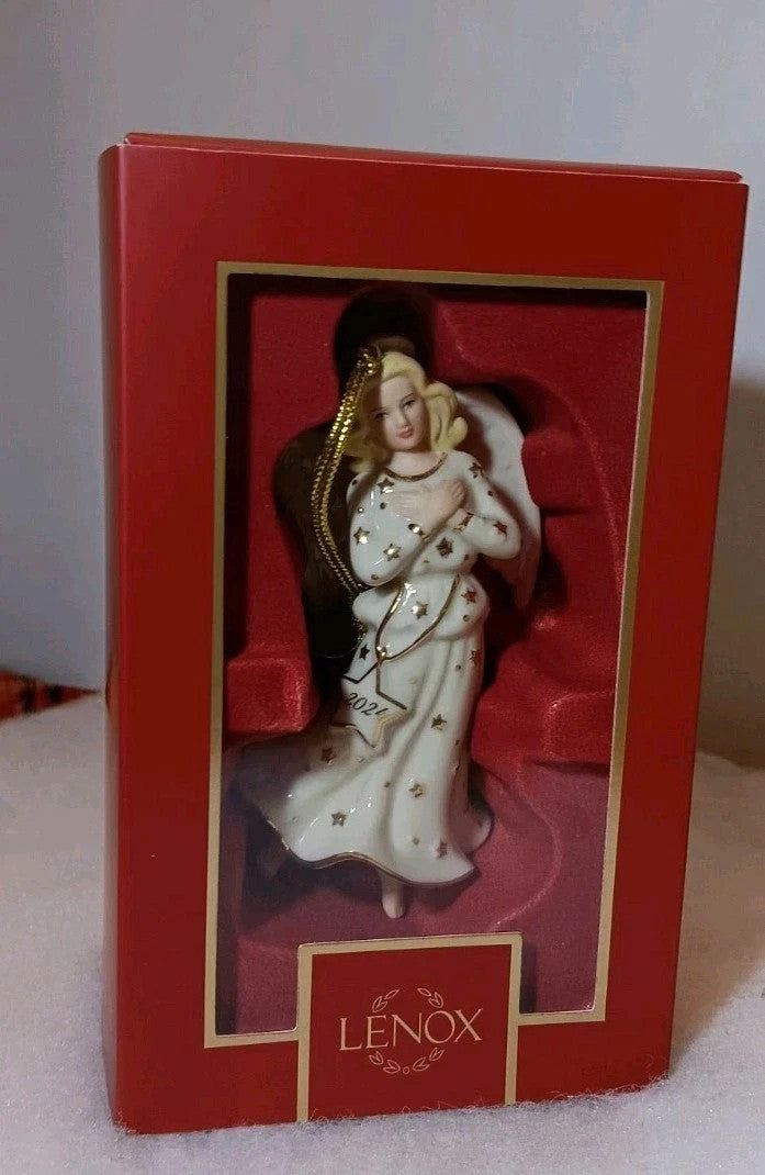 Lenox 2024 Heavenly Angel Figurine Ornament Arms Crossed Annual Christmas NEW9