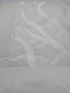 Yves Delorme Amazone Counterpane Golden Tint Jacquard Silk Sateen Embroidery NEW9