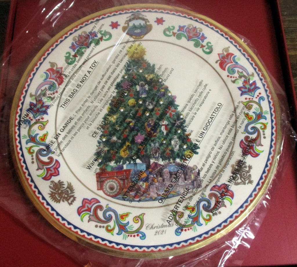 Lenox 2021 Costa Rica Collectors Plate Trees Around The World  Christmas LE NEW5