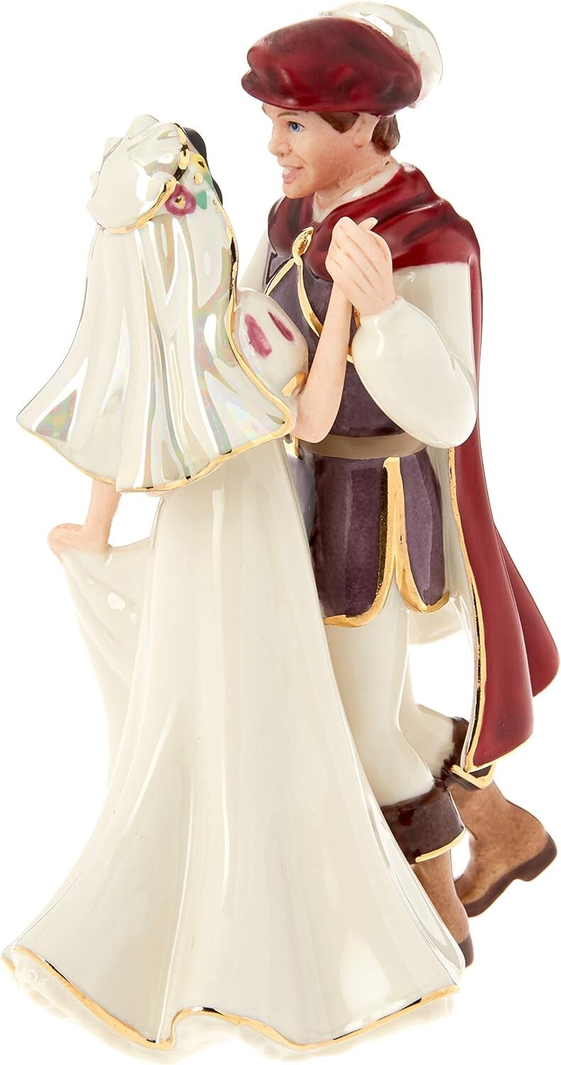 Lenox Disney Snow White & Prince Figurine Wedding Cake Topper Dancing COA NEW1