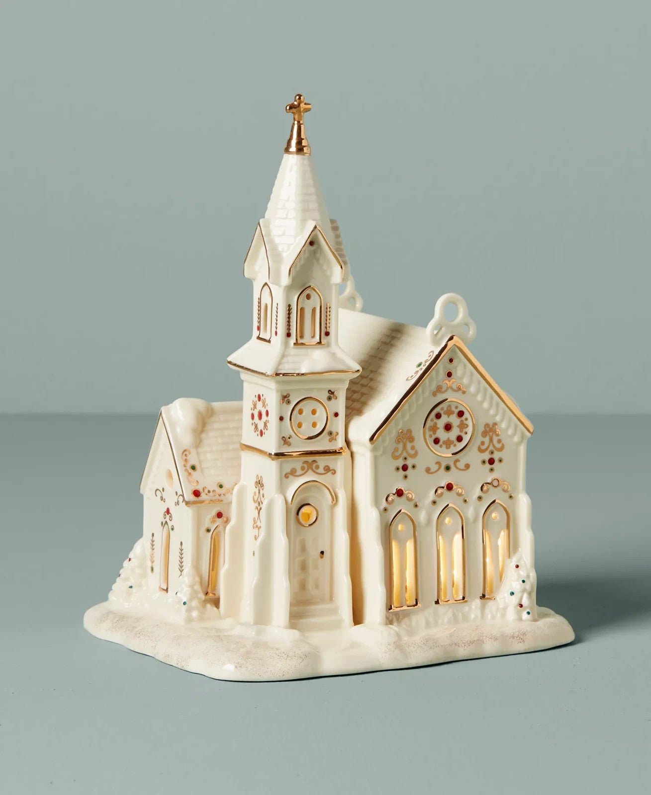 Lenox  Mistletoe Park Lighted Church Figurine Village Treasures Christmas NEW4