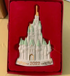 Lenox Disney 2022 Princess Cinderella's Castle Ornament Porcelain Christmas NEW4