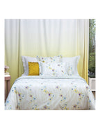 Yves Delorme Ondee King Duvet Multi Floral Print Cotton Percale Reversible NEW7