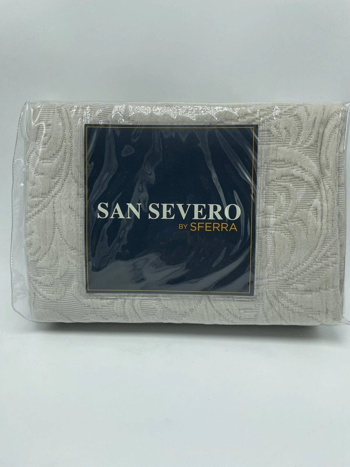 Sferra Hannah Grey Euro Continental Sham Scroll Design 100% Cotton Matelasse NEW0