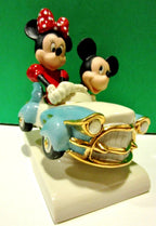 Lenox Disney Mickey & Minnie's Vintage Car Figurine Joy Ride Mouse Showcase NEW9