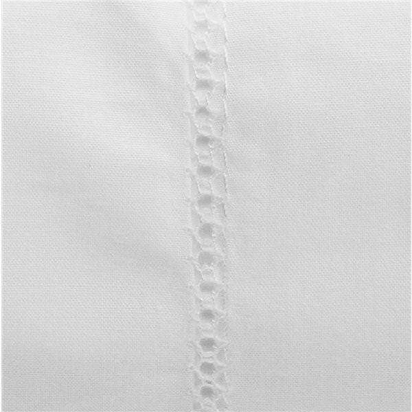 Sferra Gino White Queen Sheet Set 4 PC Solid 100% Cotton Percale 450TC Italy NEW9
