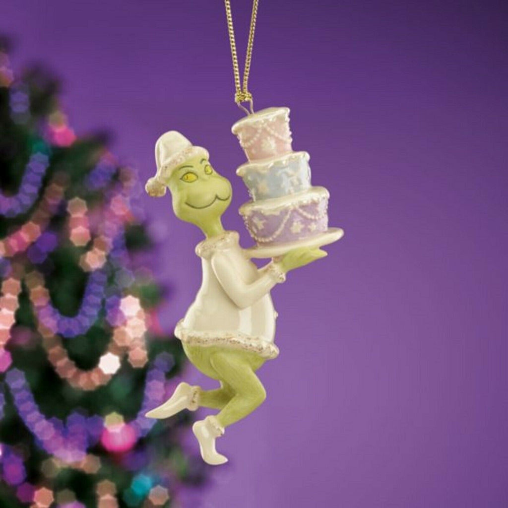 Lenox Grinch Takes The Cake Figurine Ornament Dr Seuss Who Stole Christmas NEW1