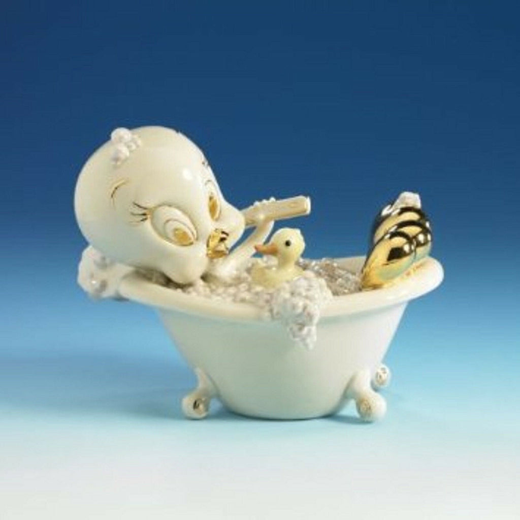 Lenox Tweety Bathtub Figurine  Duck Cake Topper Baby Shower Scrub-A-Dub Gift NEW1
