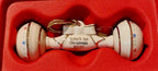 Lenox 2020 Baby's 1st Christmas Rattle Ornament First Ivory Gold Ribbon Gift NEW3